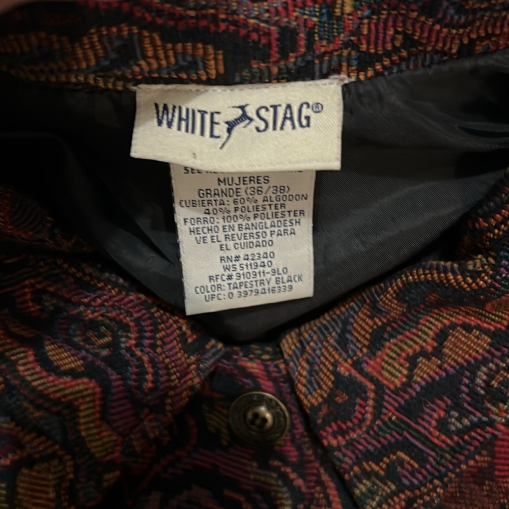 White Stag Multicolor Floral Tapestry Jacket - Picture 2 of 6